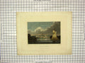 Original Old Antique Print C1850 Colour Hartford Connecticut Sears Cole 19th