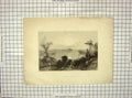Original Old Antique Print 1839 View Saratoga Lake Engraving Wallis Bartlett