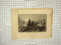 Old Antique Print 1839 Railway Train Little Falls Mohawk Sands Bartlett 19th