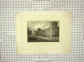 Original Old Antique Print 1831 View Penitentiary Philadelphia America Burton