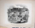 Original Old Antique Print 1850 Birthplace Shakespeare Stratford On Avon 19th