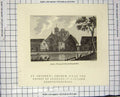 Original Old Antique Print 1787 Engraving St. Swithen'S Church Priory Stanley