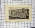 Original Old Antique Print 1792 Horses Tournament Senlis France Duke Vendome
