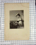 Original Old Antique Print Robinson Engraving Portrait Beautiful Vincenza