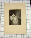 Original Old Antique Print Heath Engraving Portrait Beautiful Imogen Lady Woman
