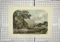 Original Old Antique Print C1880 Cliefden Dowager Duchess Sutherland Colour