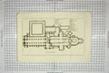 Original Old Antique Print Plan Canterbury Cathedral Chapel