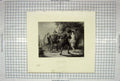 Old Antique Print Engraving Brain Frith Scene Duel Twelfth Night Theatre