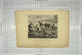 Original Old Antique Print Engraving Jackson Moraculous Draught Fishes Religion