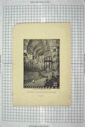 Old Antique Print Jackson Engraving Interior St. George'S Chapel Windsor