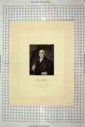 Original Old Antique Print Cook Engraving Portrait Man Marshal Holland
