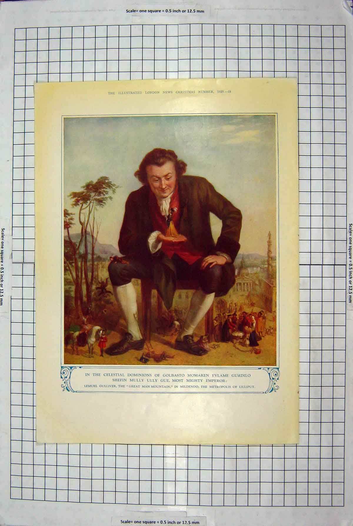 Original Old Vintage Print 1929 Gulliver Lilliput Advertisement Bird'S Custard