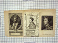 Original Old Antique Print C1800 Portrait King Henry Vi Crown Napoleonic Era