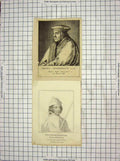 Original Old Antique Print 1795 Portrit Edward Prince Wales Thomas Cromwellus
