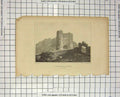 Original Old Antique Print View Carisbrook Castle Isle Wight Woolnoth Engraving