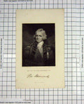 Original Old Antique Print Portrait Ralph Abercromby Hoppner Cock Engraving