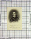Original Old Antique Print Portrait John Wilson Crocker 1812 Drummond Engraving