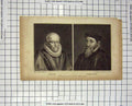 Original Old Antique Print 1808 Portrait Stow Gresham Warren Engraving 19th