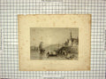 Old Antique Print 1840 Scene River St. Laurence Montreal Wallis Bartlett 19th