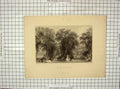 Original Old Antique Print View Park St. Cloud France Bentley Allom Engraving