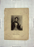 Original Old Antique Print Portrait Richard Cobden Member Parliament