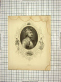 Original Old Antique Print Portrait King Stephen Taken Prisoner Engraving
