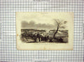 Original Old Antique Print Cherbourg Montagne Roule France Sawage Bouquet
