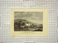 Original Old Antique Print Landskip Cattle Mountains 1774 Roberts Engraving