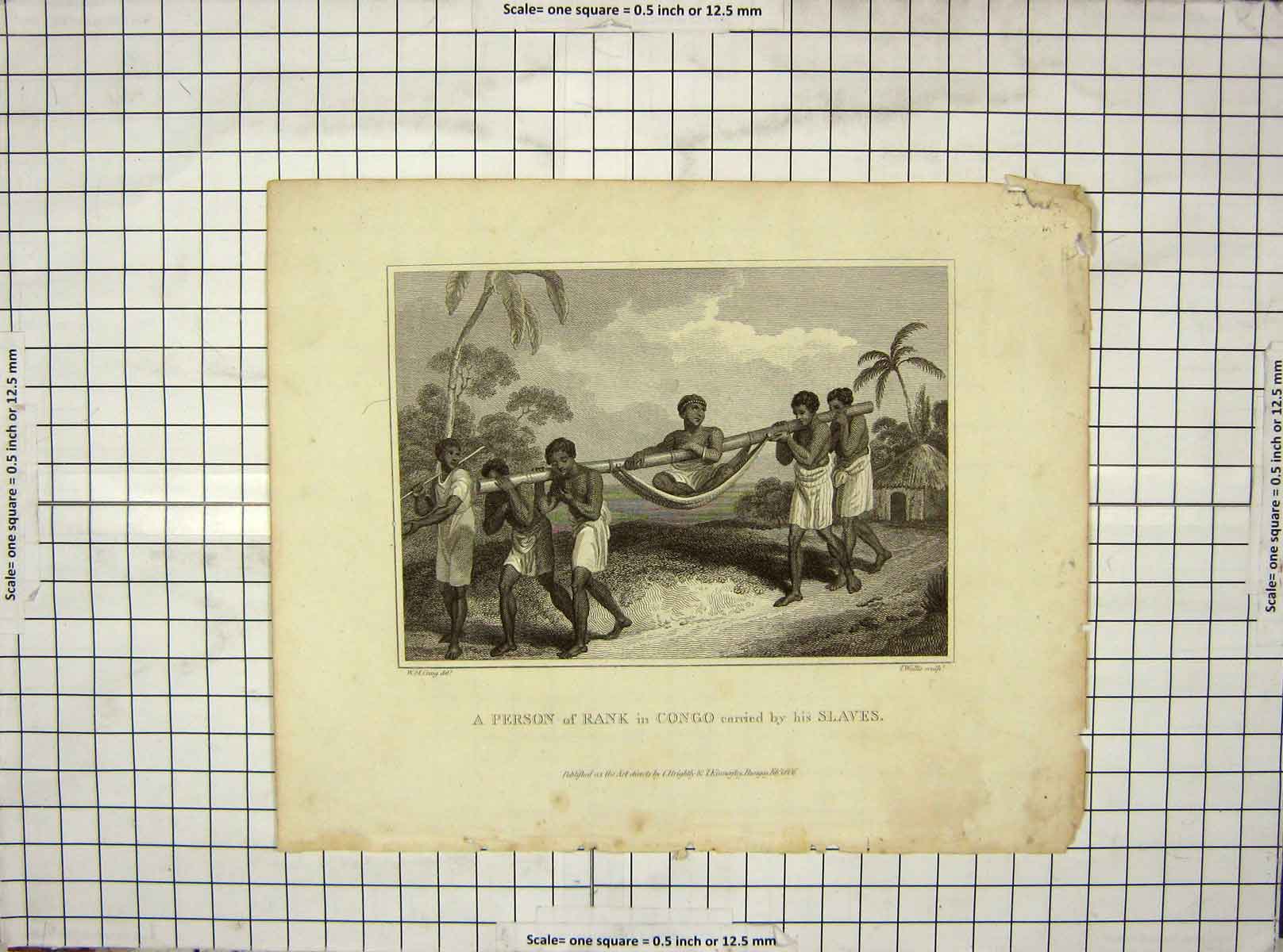 Old Antique Print Person Rank Congo Slaves Natives Wallis Craig Engraving