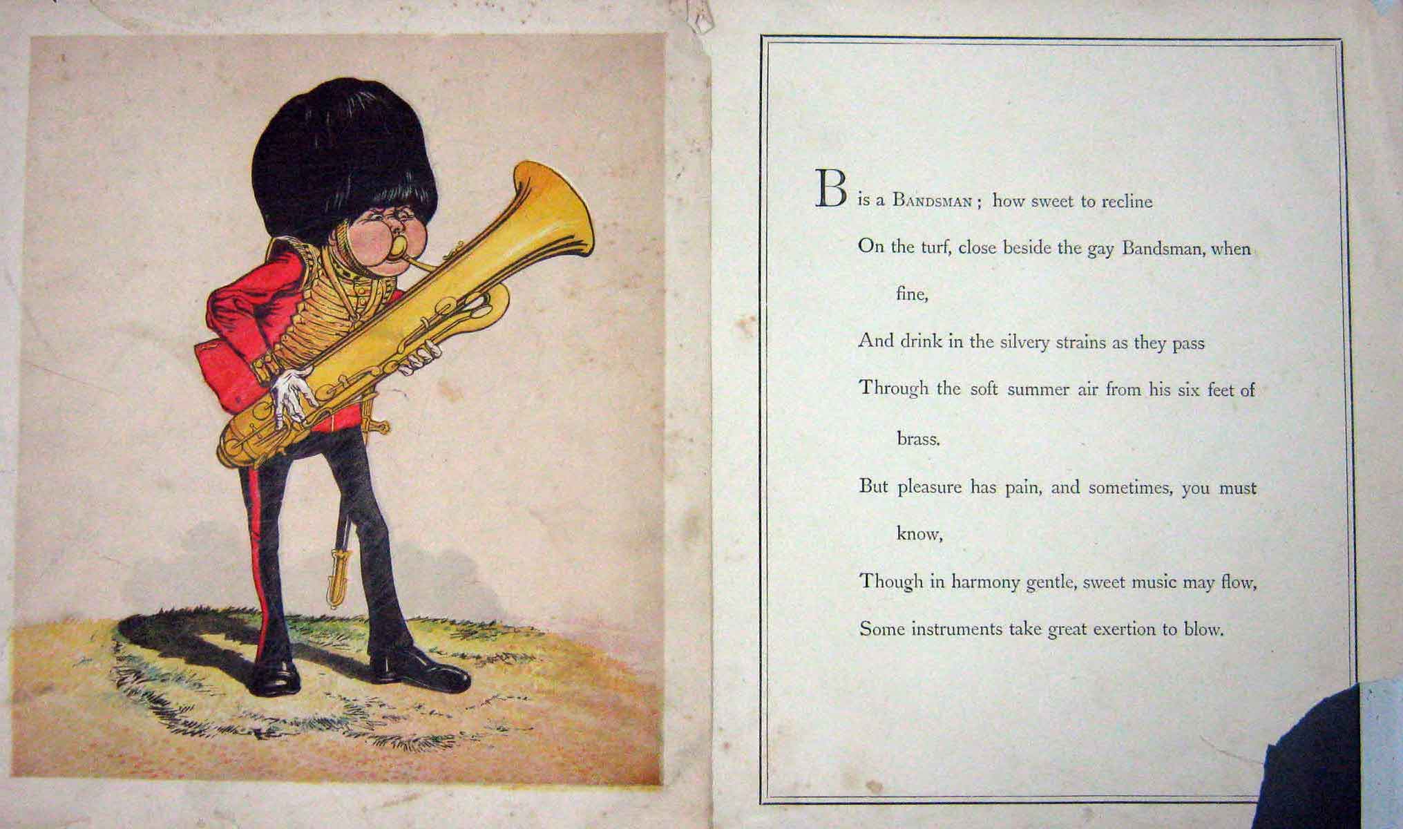 Old Antique Print C1873 Chromolithograph Seccombe Military Bandsman Army 19th