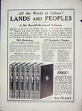 Old Antique Print C1910 Advertisement Lands People Books Fleetway House 20th