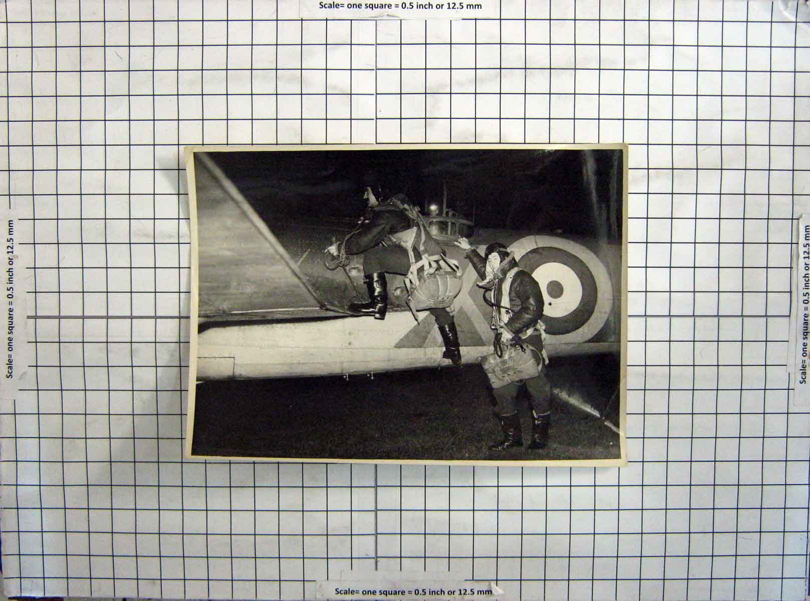Original Old Antique Print Photograph War Aircraft Aeroplane