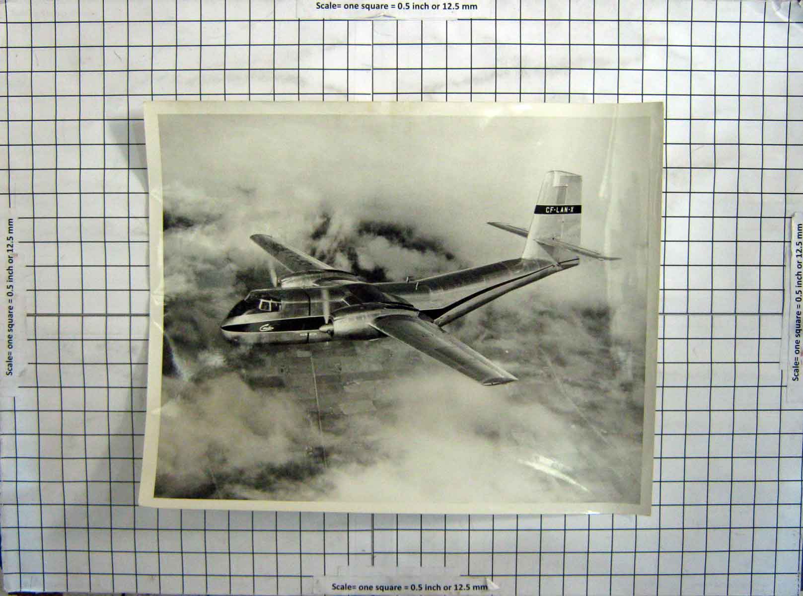 Original Old Antique Print Havilland Photograph Canada Aircraft Aeroplane