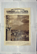 Antique Old Print 1949 St. Paul'S London Houses Parliament Trafalgar Tree 20th