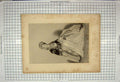 Original Old Antique Print 1821 Portrait Mrs Young Native Costume 19th Century
