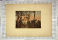 Old Antique Print C1910 Watercolour View Near Florence Italy John Cozens 20th