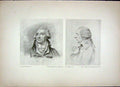 Original Old Antique Print C1910 Water Colour Portrait Loutherbourg Rooker 20th