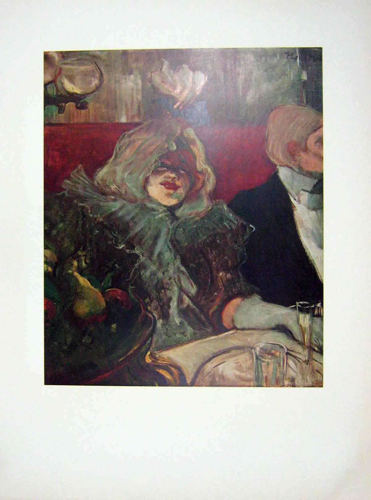 Original Old Vintage Print C1952 Oil Paintings Private Room Rat Mort Courtauld