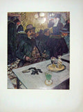 Original Old Vintage Print C1952 Oil Paintings Boileau CafÇ Hurlbut Collection