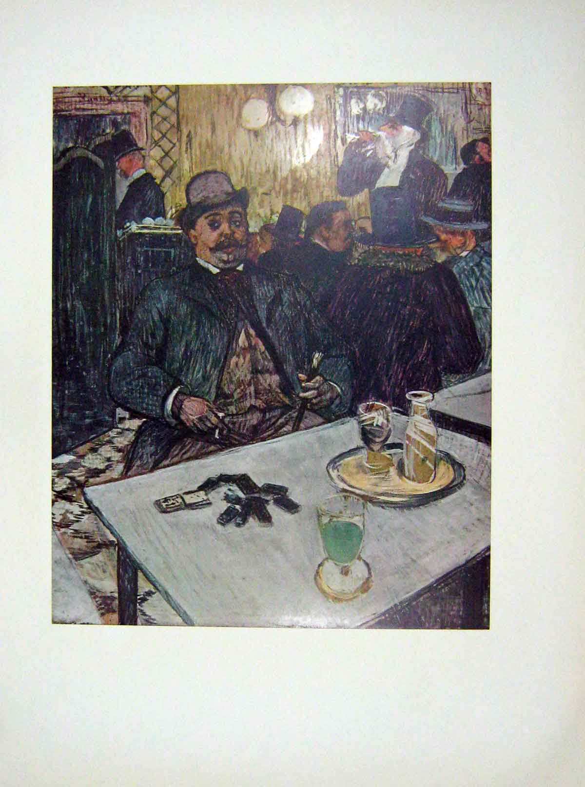 Original Old Vintage Print C1952 Oil Paintings Boileau CafÇ Hurlbut Collection