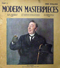 Original Old Antique Print C1910 Colour Portrait Man Mourner Belcher 20th