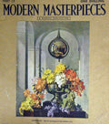 Original Old Antique Print C1910 Colour Summertime Flowers David Richter 20th