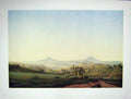 Old Vintage Print 1962 German Art Caspar David Frierich Landscape Hills 20th
