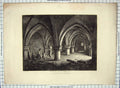 Old Antique Print 1807 Interior Cloisters St. Peters Cathedral Halfpenny 19th