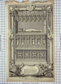 Old Antique Print Monument King Edward Westminster Abbey Engraving 1794 18th