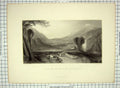 Original Old Antique Print Apollo Daphne Vale Tempe Mountains Brandard Turner