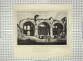 Original Old Antique Print Ruins Temple Peace Rome Architecture Engraving