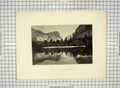 Old Antique Print 1872 View Mirror Lake Yosemite Valley Mountains America 19th