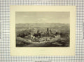 Old Antique Print View Bethany Mountains Camel Buildings Willmore Werner