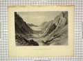 Original Old Antique Print Wady Shoeib Jethro'S Valley Fenn Cousen Engraving